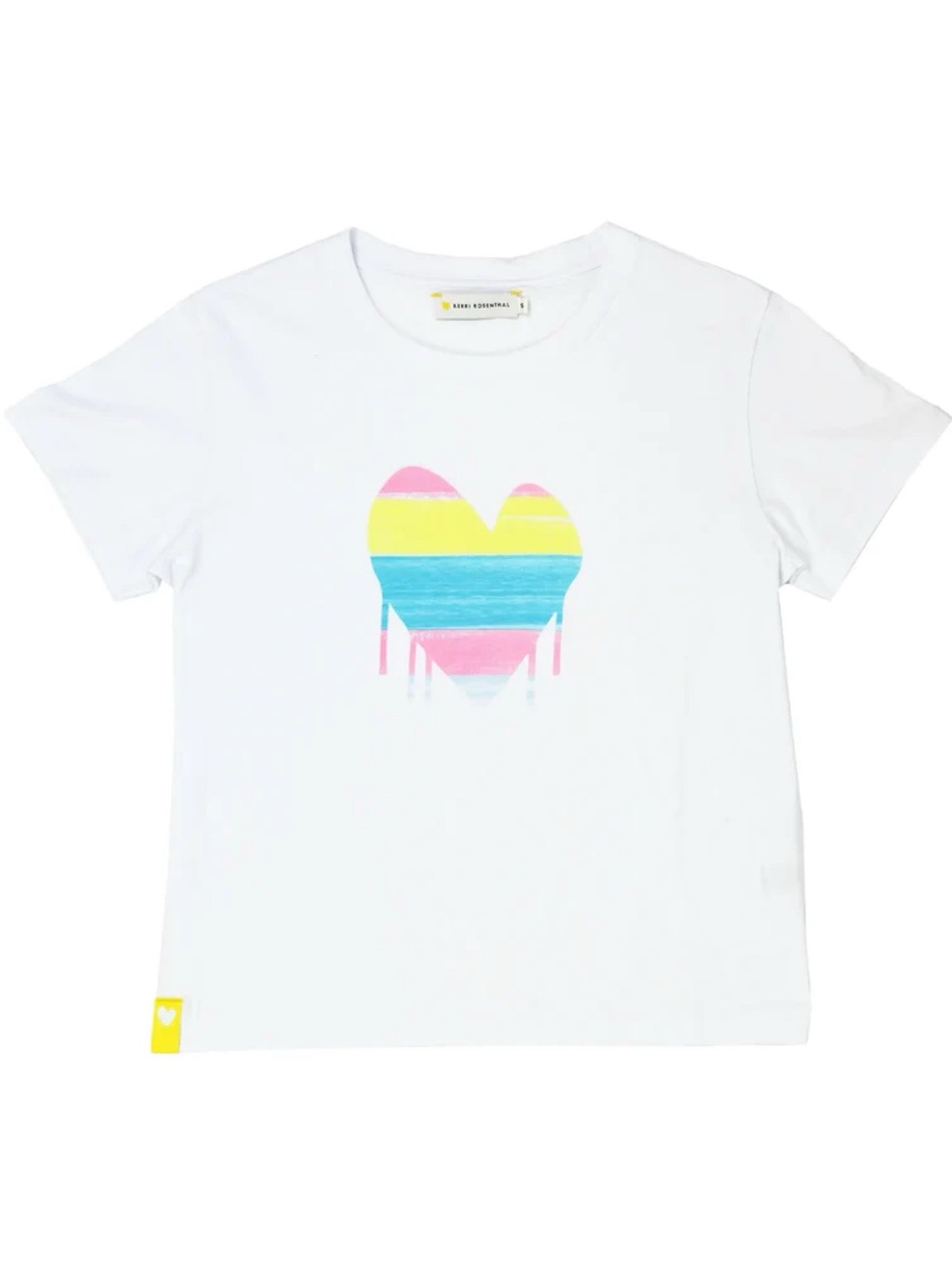 Kerri Rosenthal Melting Heart Boxy Tee in White